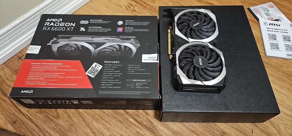 MSI MECH 2X Radeon RX 6600 XT OC Edition 8GB  Graphics Card - Image 4 of 4