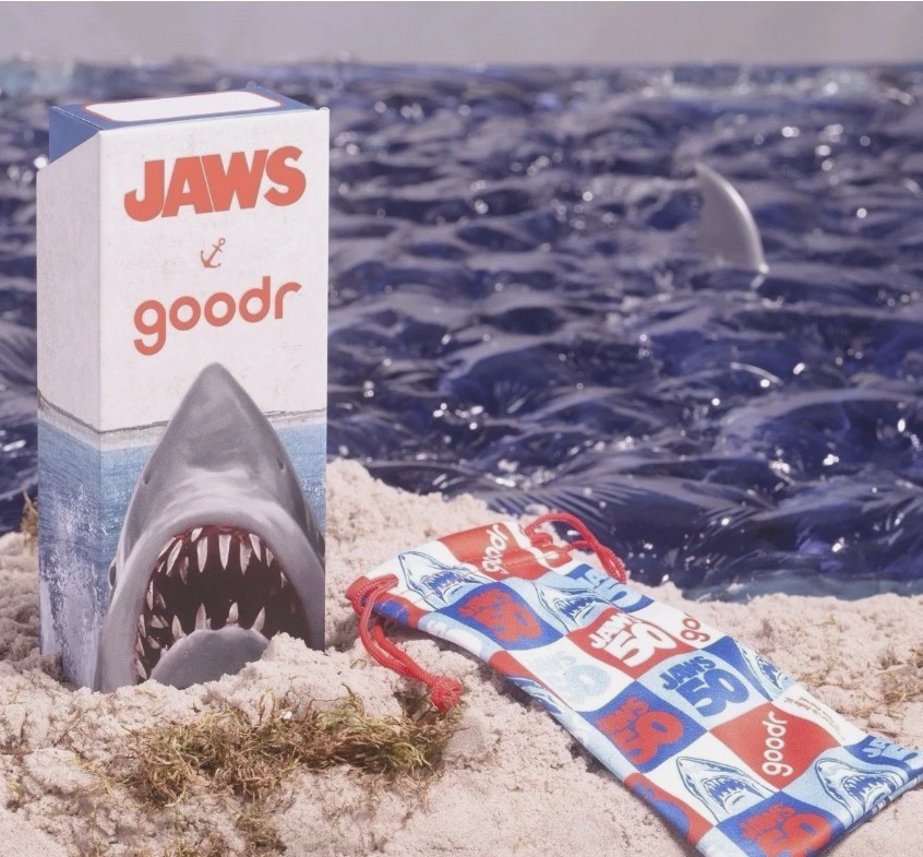 goodr x JAWS 50th Anniversary Sunglasses DA-DUM DA-DUM DA-DUM Sold Out In Stores