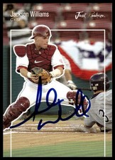 Jackson Williams 2007 Just Rookies #63 San Francisco Giants Auto Signed Card