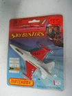 Matchbox Lesney Skybusters SB24 F.16 Fighter Jet- "USAF" labels, blistercard