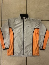 Vintage 90s Nike Orange Reflective Climafit Jacket Size Medium