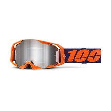 100 ARMATIC Goggle Neon Orange - Mirror Silver Flash Lens