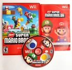 New Super Mario Bros. Wii (Nintendo Wii, 2009) COMPLETE CIB Tested & Cleaned!