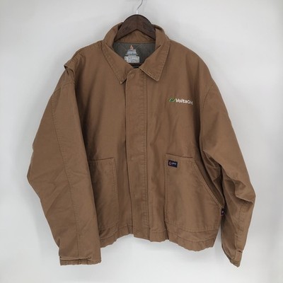 Lapco FR Coat Jacket Men 2XL CAT 4 Canvas Brown Insulated Flame Resistant Work