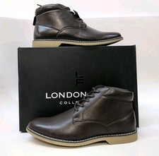 London Fog Tyler Chukka Ankle Boots Men's Casual Shoes US 8M Brown
