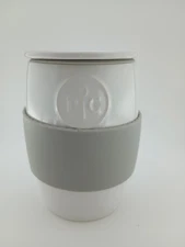Pampered Chef Coffee Mug Cup for Egg Cooker, Oatmeal, Cake W/ Lid Silicone Grip