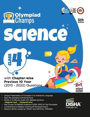 Olympiad Champs Science Class 4 with Chapter-wise Previous 10 Year (2013 -...