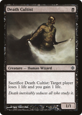 Death Cultist #105 (HP) Rise of the Eldrazi ROE Magic MTG