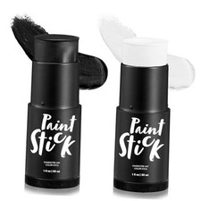 2 PCS Halloween Makeup Face Body Paint Kit Foundation Clown Makeup Eye Black