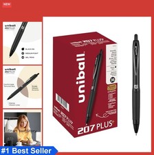 Gel Pens 0.7mm Black Ink Retractable Medium Point 36 Count Water Resistant Fade