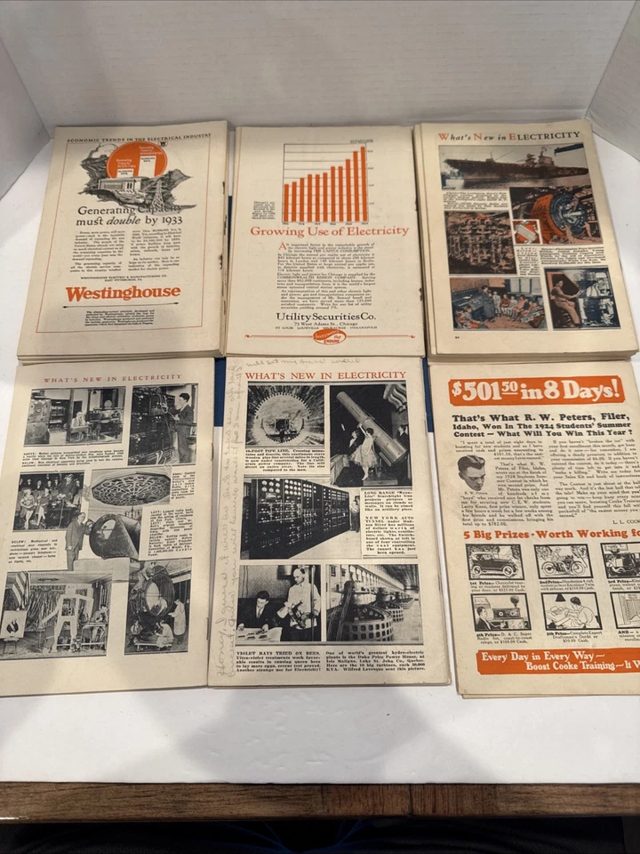 Lot-28 Chicago Engineering Review Magazines1925-1929 Electric/Mechanical Vintage - Image 4 of 4