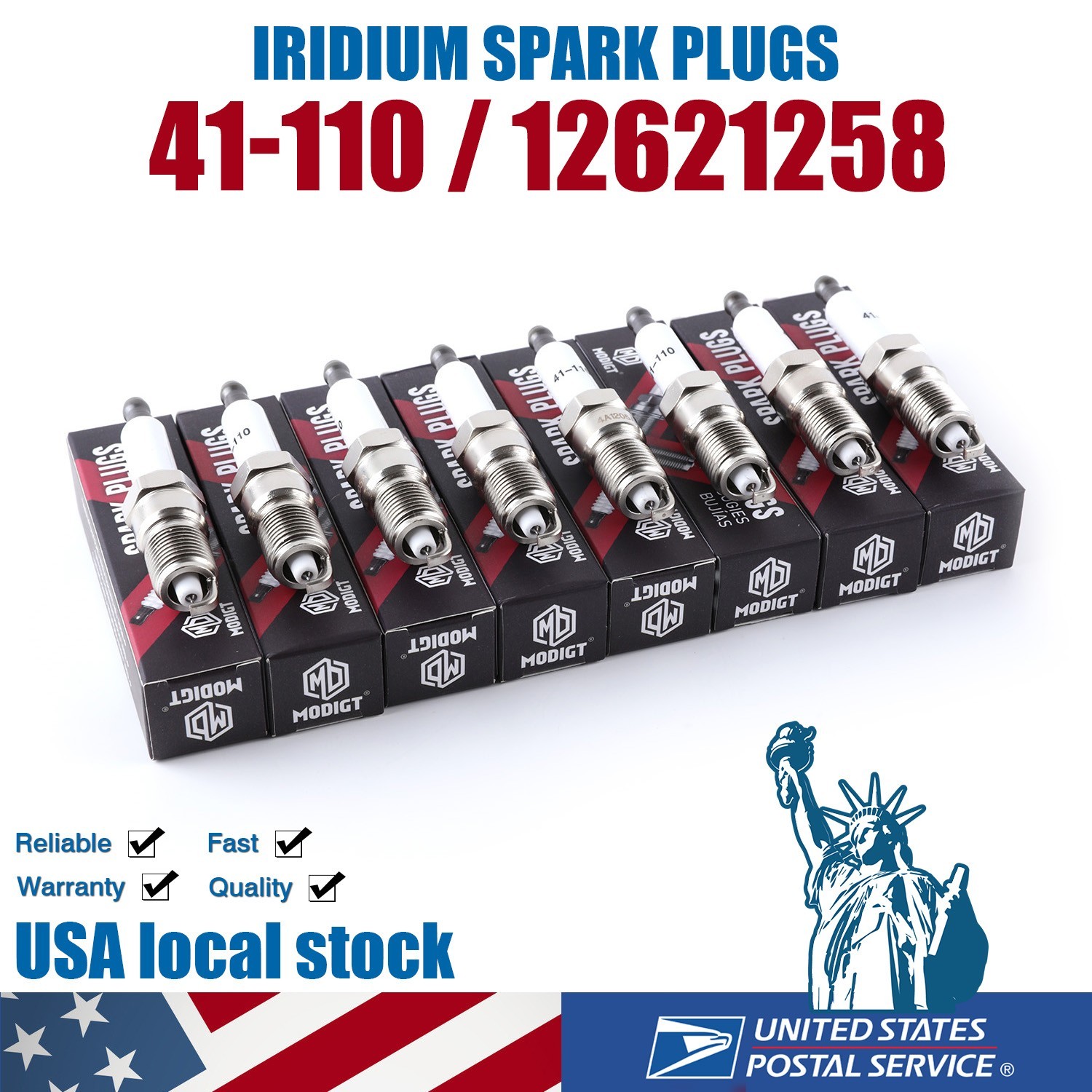 Set of 8 For NGK Iridium Spark Plugs 12621258 For CHEVY BUICK GMC 5.3L 6.0L 6.2L