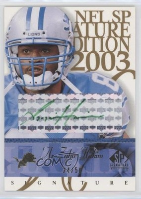 2003 SP Signature Edition Signature Green Ink 24/50 Az-Zahir Hakim #AH Auto 2t7