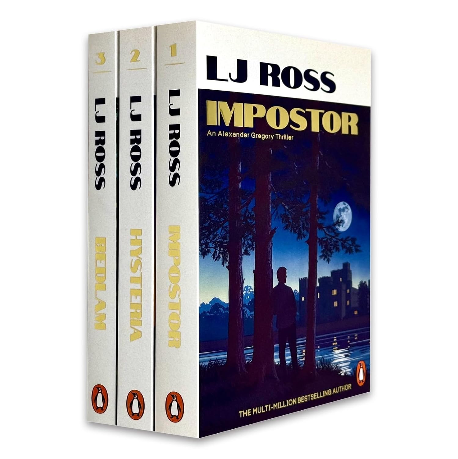 Alexander Gregory Thrillers 3 Books Collection Set By LJ Ross Impostor,Hysteria