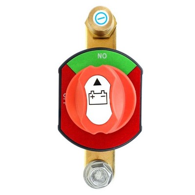 Side Upright Battery Disconnector, 300 A Continuous 12V 48V - Screw Type