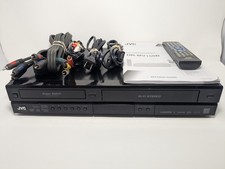 JVC DR-MV150B DVD VHS VCR Combo Recorder Black With Remote Manual Cables