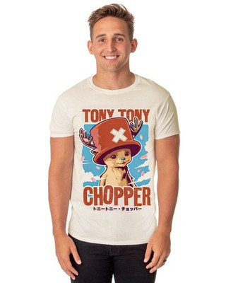 One Piece T-Shirt Men's Dr. Tony Tony Chopper Short Sleeve Graphic Top