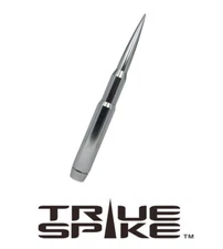 TRUE SPIKE BILLET 9" LONG FAT BULLET SPIKED ANTENNA SILVER FOR TOYOTA TACOMA