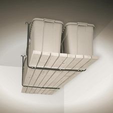 34" 2 Pack Kit Adjustable Ceiling Storage Rack, Attic Garage Basement Organizer