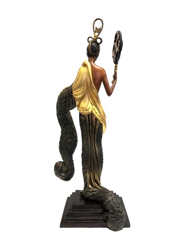 Erte "Bamboo" 1989 | Rare Bronze Sculpture | Edition of 375 | Art Deco | GallArt - Picture 2 of 7
