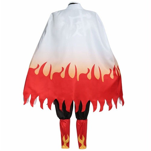 Anime Demon Slayer Kimetsu no Yaiba Rengoku Kyoujurou Cosplay Costume Party Set* - Picture 4 of 8