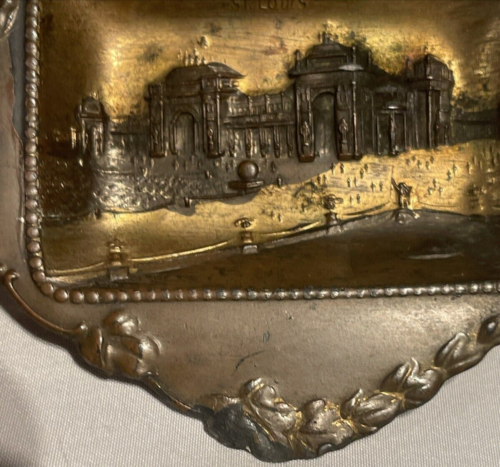 1904 ST LOUIS WORLD'S FAIR METAL TRAY SOUVENIR PALACE OF LIBERAL ARTS 4.75 in - Picture 8 of 15