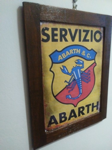 Pubblicità Italiana vintage retrò insegna targhe in legno - Foto 3 di 7