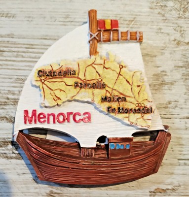 Souvenir Fridge Magnet Menorca Spain