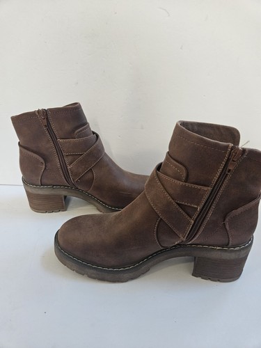 Steve Madden Vanessah Boots Size 8 Brown Ankle Booties - Picture 5 of 8