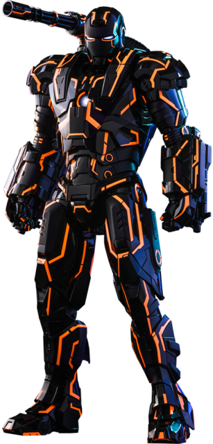 Hot Toys MMS 553 D35 Iron Man 2 War Machine Neon Tech Orange Diecast