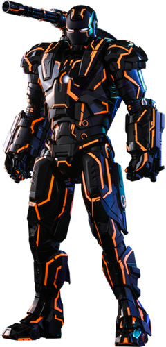Hot Toys MMS 553 D35 Iron Man 2 War Machine Neon Tech Orange Diecast