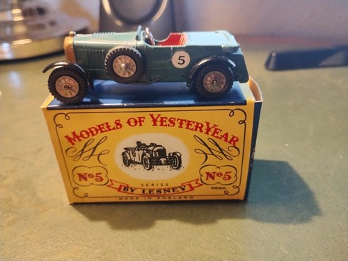 Matchbox Models of Yesteryear By Lesney No.5 1929 Le Mans Bentley - Picture 9 of 9