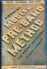 Robbins Modern Pre-Band Method Songbook for Flute Melody Instruments, 1950