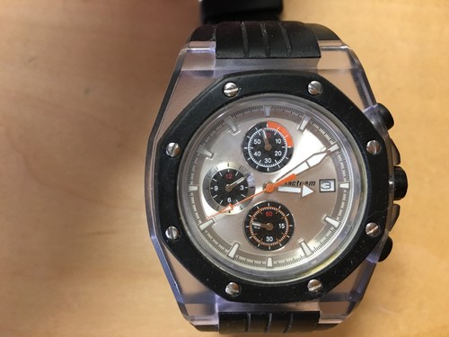Used Orologio Watch MACTEAM By Altanus - Cronografo Black Rubber - Not  Working | eBay