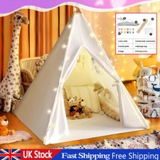 LARGE CHILDREN TENT KIDS TEEPEE PLAY HOUSE·WIGWAM CANVAS INDOOR OUTDOOR CAMPING