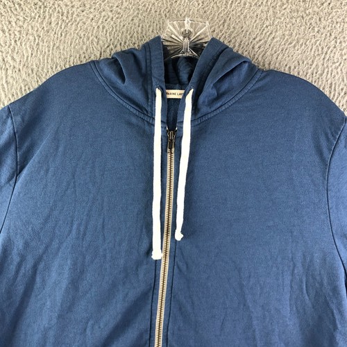 Marine Layer Full Zip Afternoon Hoodie Herren XL blau Fleece leicht Co. Logo - Bild 2 von 12