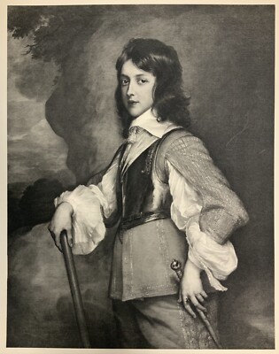 William II Prince of Orange-Nassau by Sir Anthony Van Dyck Mezzotint Art Print