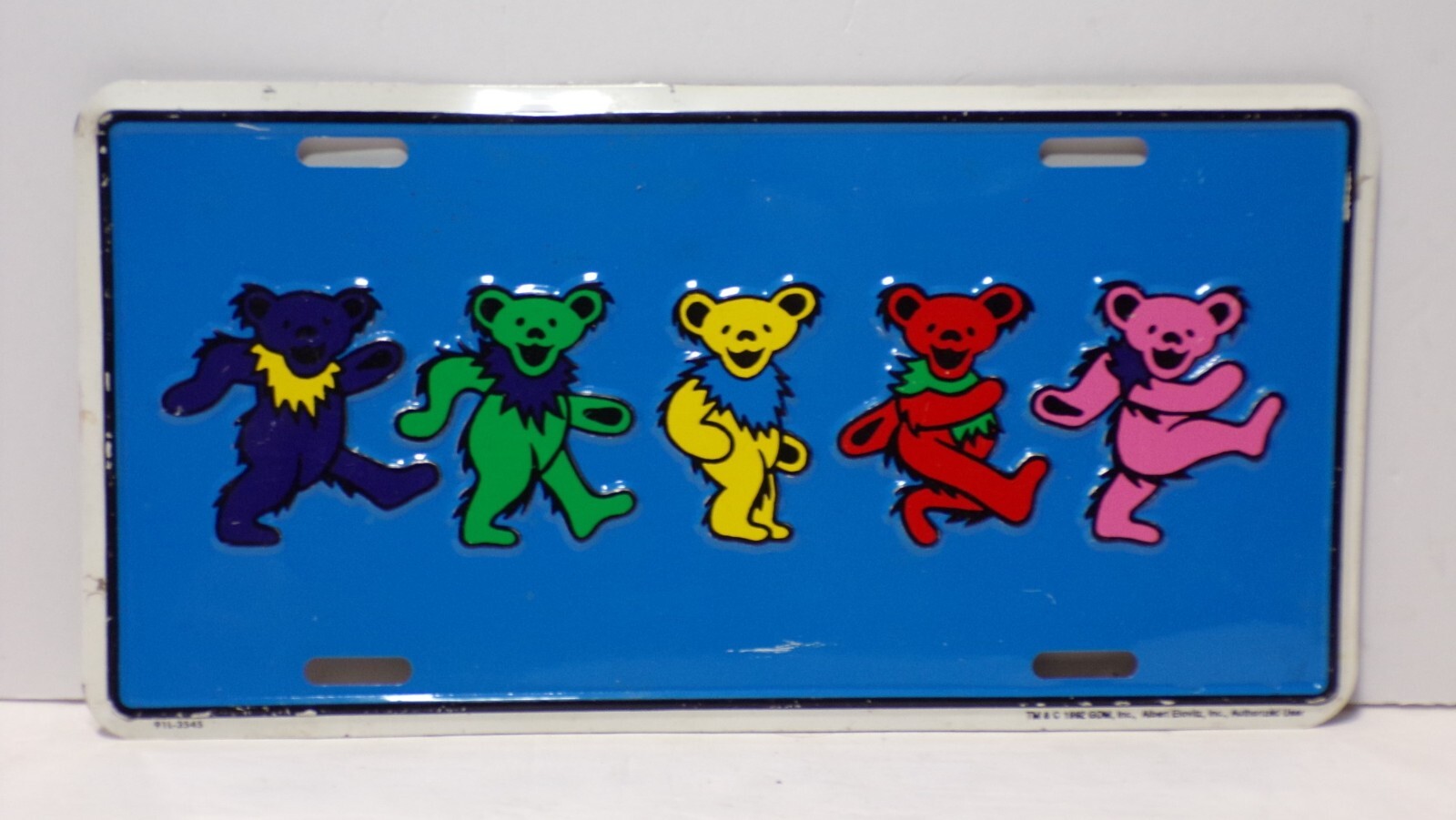 Grateful Dead License Plate Metal Wall Decoration 1992 GDM 12