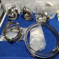 Stainless Steel Hose Clamps 10pk Worm Gear 2"-10" Adjustable Hoseclamps NEW