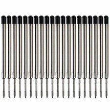 20PCS/Set 3.9inch Medium Point Black Ink Ballpoint Pen Refills for Parker PenRKp