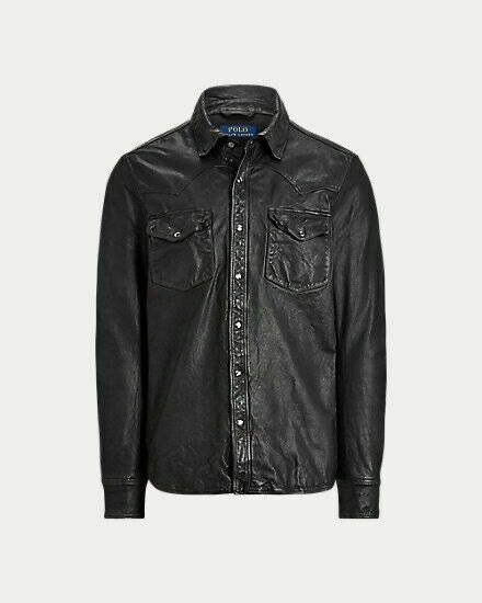 Polo Ralph Lauren Washed Leather Shirt Regular Size Jacket Polo Ralph Lauren Washed Leather Shirt Regular Size Jacket