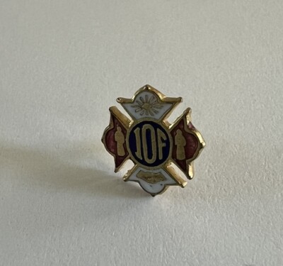 IOF Independent Order of Foresters Vintage Enamel Lapel Pin