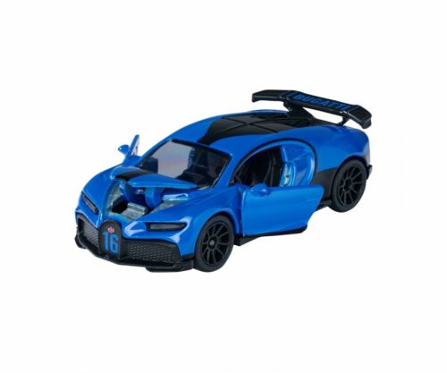 Majorette Deluxe Serie Bugatti Chiron Pur Sport blue metal DieCast Blister & Box - Picture 2 of 6