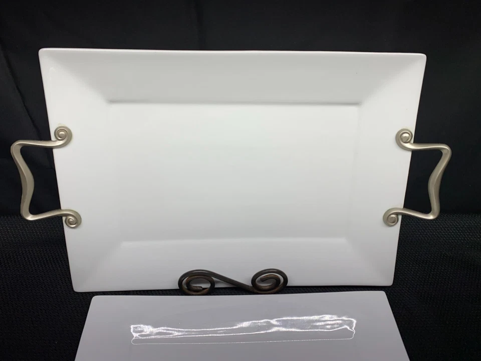 Juego de 2 Tamaños ~ Mesa Galería "CATALINA" Platos de Porcelana de Alto Cocido Foto 2 de 4