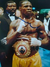 Chris Eubank signed 8x10 Boxing 
