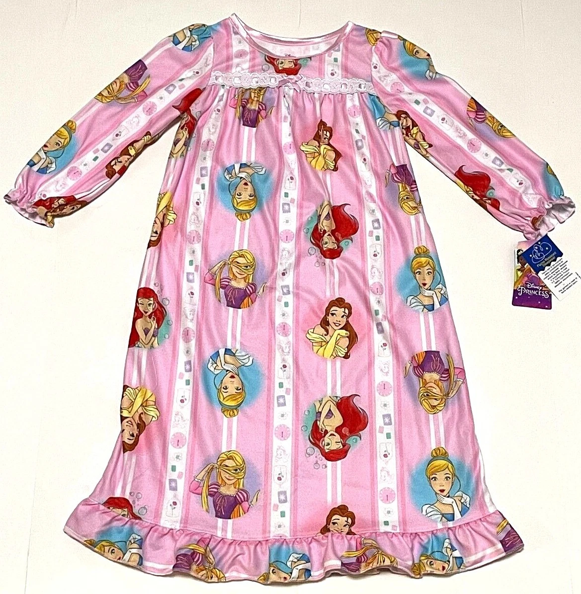 Disney Princess Granny Nightgown Pajama Cinderella Ariel Belle
