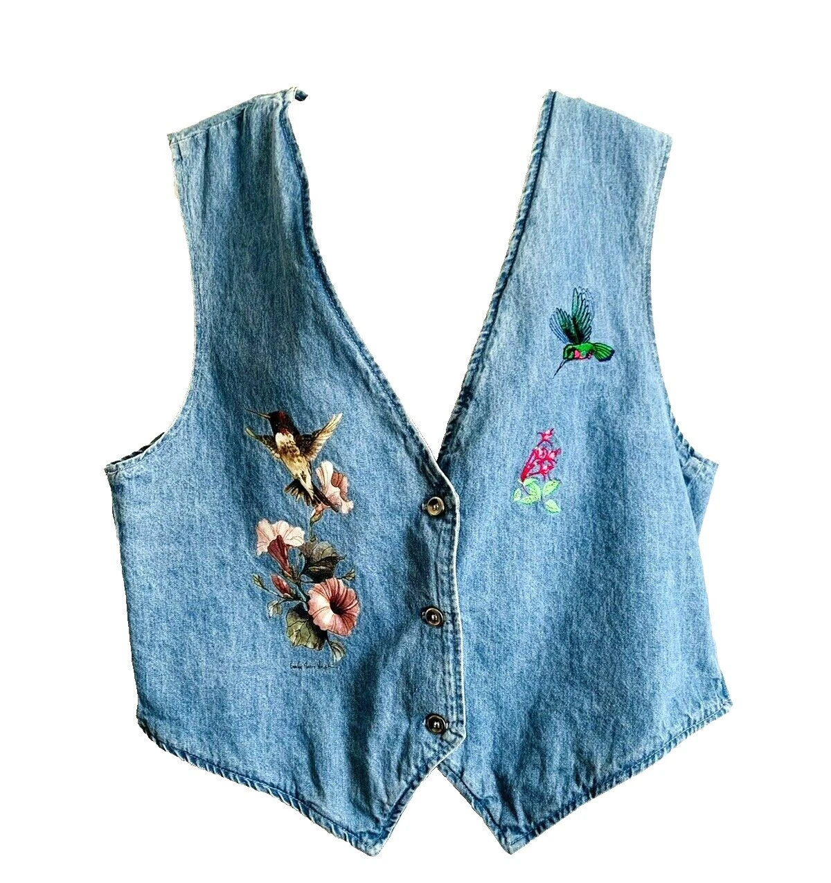 Denim Regular Size Vests Vintage Coats, Jackets & Vests for Women