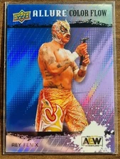 2022 AEW Rey Fenix Blue Purple Color Flow /199 ALLURE Trading Card #86283