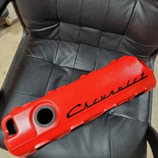 CHEVROLET Valve Cover  Decals "Script font"  two 11" Long stickers + your color 