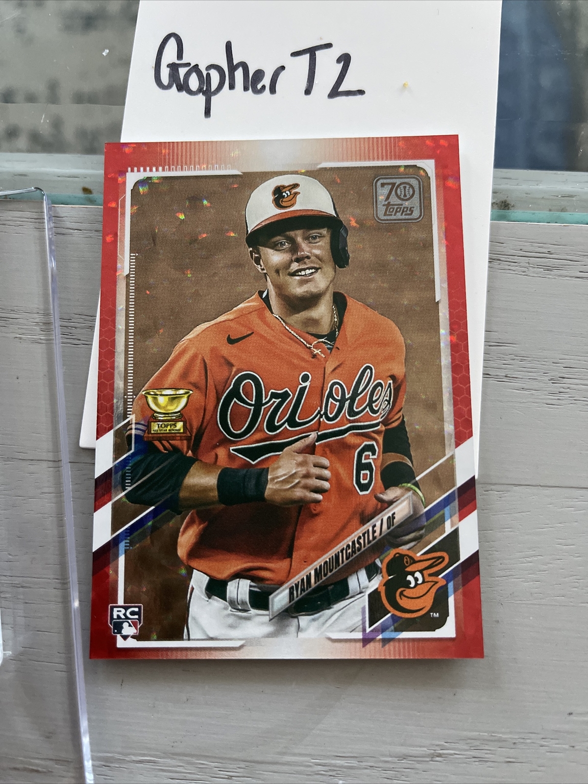 2021 Topps Series 1 RYAN MOUNTCASTLE RC Red Ice 023/199 ORIOLES #143
